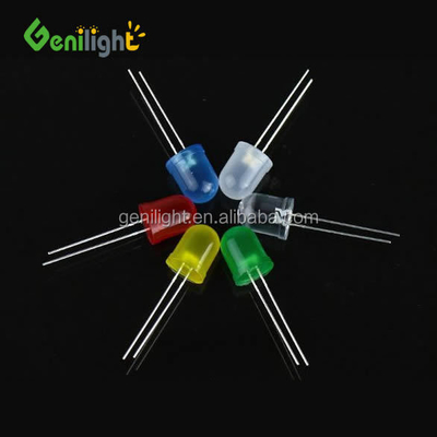 5mm στρογγυλή διόδη Genilight 8mm F8 LED πρότυπο διαφανή ηλεκτρονικά εξαρτήματα