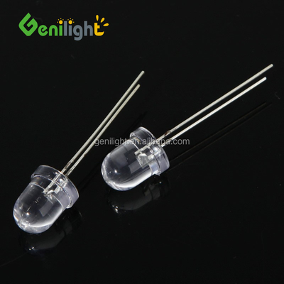 5mm στρογγυλή διόδη Genilight 8mm F8 LED πρότυπο διαφανή ηλεκτρονικά εξαρτήματα