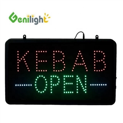 Πιστοποιητικό ισχύος ABS Open-Mold BURGERS KEBABS LED σήμα για προσαρμοσμένο μέγεθος και χρώμα