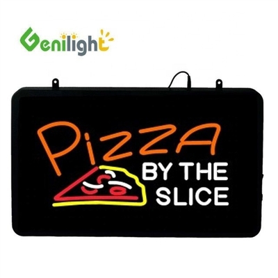 Προσαρμοσμένο Genilight 22*13inch CE RoHS Ακρυλική ΠΙΖΑ BY THE SLICE LED Neon Open Σημείωση