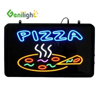 Προσαρμοσμένο Genilight 22*13inch CE RoHS Ακρυλική ΠΙΖΑ BY THE SLICE LED Neon Open Σημείωση