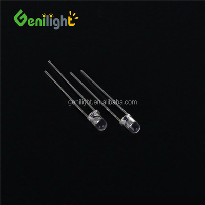 3mm LED λαμπτήρα εκπομπής διόδου πράσινο για σταθερή και σταθερή απόδοση