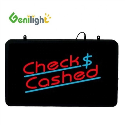 Genilight 22*13inch Super Brightness LED Ελέγξτε Επιστολή Νεονίου Ανοιχτό Σημάδι για εσωτερικούς χώρους