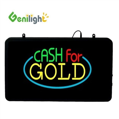Genilight 22*13inch Super Brightness LED Ελέγξτε Επιστολή Νεονίου Ανοιχτό Σημάδι για εσωτερικούς χώρους