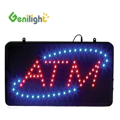 Genilight 22*13inch Super Brightness LED Ελέγξτε Επιστολή Νεονίου Ανοιχτό Σημάδι για εσωτερικούς χώρους
