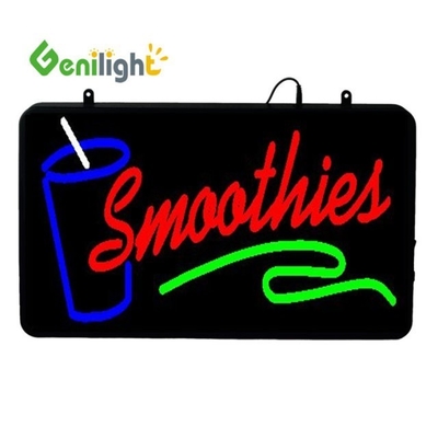 CE RoHS 58 * 36cm Ακρυλικό LED Flash SUSHI Σημείωση Genilight για εσωτερική διαφήμιση