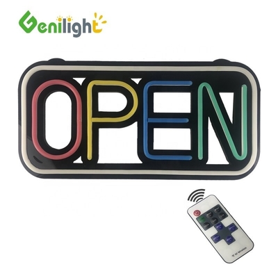 Εύκολο 48 * 25cm LED Neon Σιλικόνη ανοικτή πινακίδα με 10 λειτουργία αλλαγής τύπου και 25 C μοντέρνα