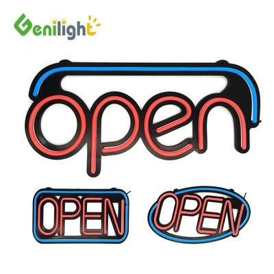 Εύκολο 48 * 25cm LED Neon Σιλικόνη ανοικτή πινακίδα με 10 λειτουργία αλλαγής τύπου και 25 C μοντέρνα
