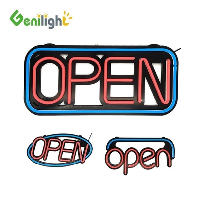 Εσωτερικό Genilight 48*25cm Σιλικόνη ανοικτή σημαία νεόνιο LED με Rohs εγκεκριμένη παροχή ρεύματος