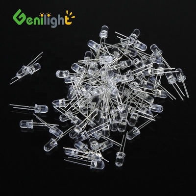 Δύναμη Max κανένας F5 5MM LED λαμπτήρας εκπομπής διόδου Λευκό πράσινο κόκκινο μπλε κίτρινο στήλη διαχωρισμού