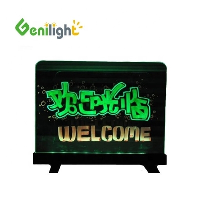 Ορθογώνιο τύπου 60 * 40cm Ακρυλική σανίδα RGB Magic LED Σημείωση γραφής με δυνατότητα αντι ανέμου