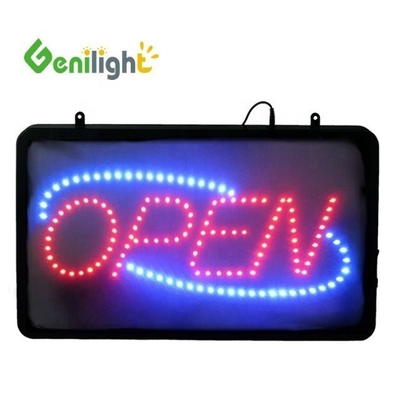Προσαρμοσμένα εύκολα κρεμασμένα φώτα LED Flex Neon Sign OPEN για διαφήμιση
