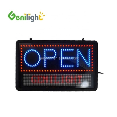 Προσαρμοσμένα εύκολα κρεμασμένα φώτα LED Flex Neon Sign OPEN για διαφήμιση