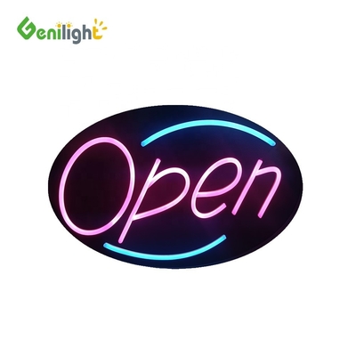 Προσαρμοσμένα εύκολα κρεμασμένα φώτα LED Flex Neon Sign OPEN για διαφήμιση