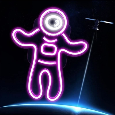 Ηλεκτρική κατανάλωση 1 Διαστημάνθρωπος Neon Light Projector Διαστημικές LED πινακίδες για τοίχο του υπνοδωματίου διακόσμηση