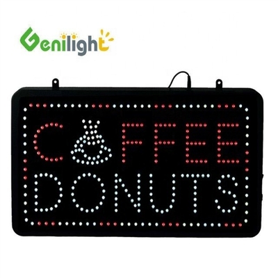 Ασφαλής τάση LED Coffee Donuts Shop Sign Genilight εσωτερικό 22 * 13inch με λειτουργία SDK