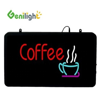 Ασφαλής τάση LED Coffee Donuts Shop Sign Genilight εσωτερικό 22 * 13inch με λειτουργία SDK