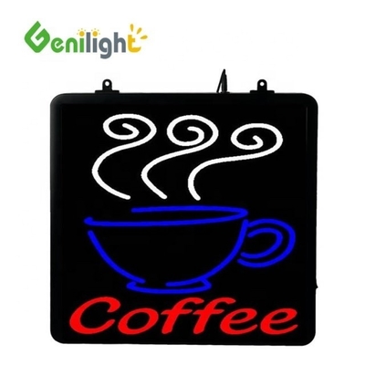 Ασφαλής τάση LED Coffee Donuts Shop Sign Genilight εσωτερικό 22 * 13inch με λειτουργία SDK