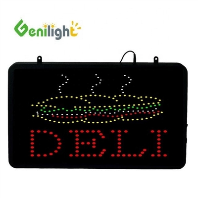 Φωτεινότητα Genilight εσωτερικό 22 * 13inch σχεδιασμό DC12V LED SANDWICHES ανοιχτό σημάδι φωτός νεόν