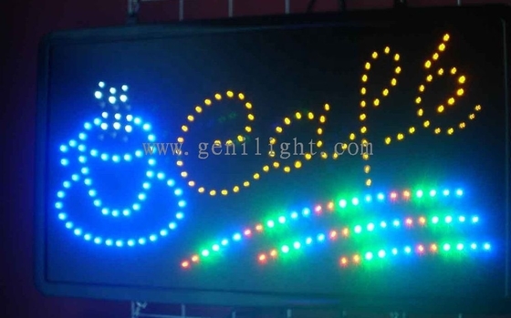 Genilight Indoor 22*13inch LED Cafe Open Sign με εξοικονόμηση ενέργειας και λειτουργία SDK
