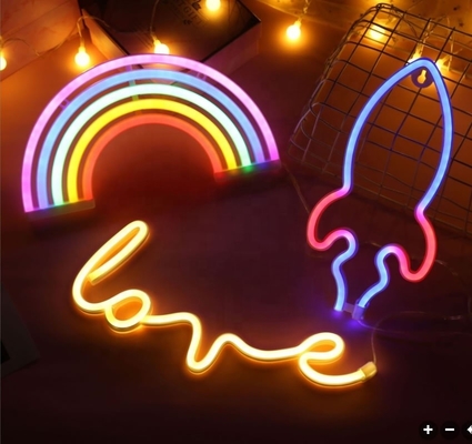 Παιδική αίθουσα σετ Neon Σημάδια LED Ακρυλική πινακίδα με RGB LED φώτα Προσαρμοσμένα και λειτουργούν με USB