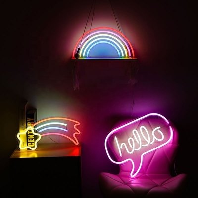 Παιδική αίθουσα σετ Neon Σημάδια LED Ακρυλική πινακίδα με RGB LED φώτα Προσαρμοσμένα και λειτουργούν με USB