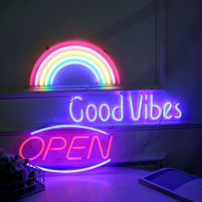 Παιδική αίθουσα σετ Neon Σημάδια LED Ακρυλική πινακίδα με RGB LED φώτα Προσαρμοσμένα και λειτουργούν με USB