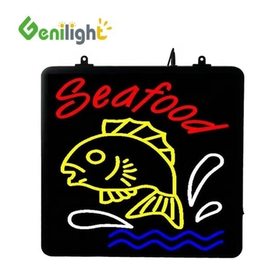 Δύο λειτουργίες αλλαγής τύπου SASHIMI LED Neon Open Sign για ψαροκόμβο Επωλείο Pixel Pitch DIY