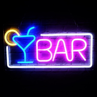 Ελαφρώς μειωτό LED Neon Light για το σπίτι Bar τοίχο διακόσμηση USB Powered Neon Bar Signs