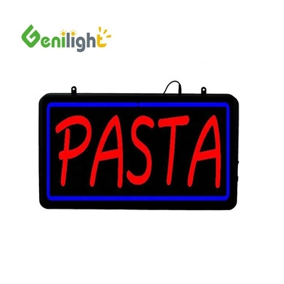 Ακρυλική επιφάνεια προσώπου PASTA Σημάδια νεονίου με λειτουργία οθόνης κινουμένων σχεδίων