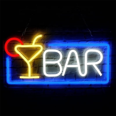 Ελαφρώς μειωτό LED Neon Light για το σπίτι Bar τοίχο διακόσμηση USB Powered Neon Bar Signs