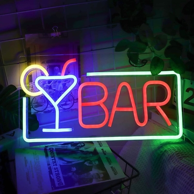 Ελαφρώς μειωτό LED Neon Light για το σπίτι Bar τοίχο διακόσμηση USB Powered Neon Bar Signs