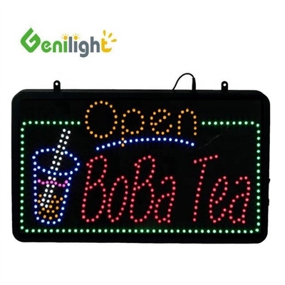 Εσωτερικό RGB Custom Super Light LED Letter Ba Ba Tea Ανοιχτό σημάδι νεονίου για ενέργεια juice shop