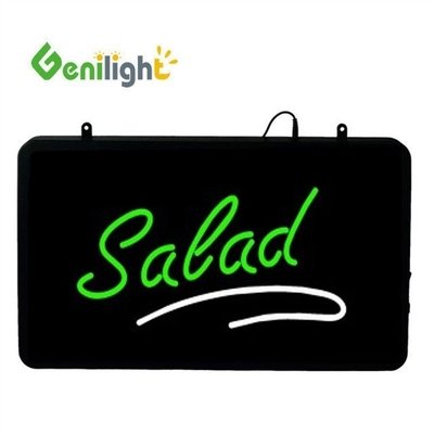 RGB ορθογώνιο ακρυλικό LED ανοικτή πινακίδα 56*33cm CE RoHS φωτισμένη αναμνηστική οθόνη SUSHI