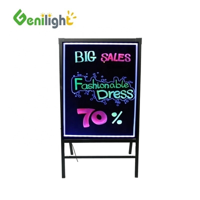 OEM Flashing Stand Πίνακας διαφημίσεων Φωτεινή ζωγραφική LED Πίνακα γραφής πλήρους χρώματος Πίνακα μηνυμάτων