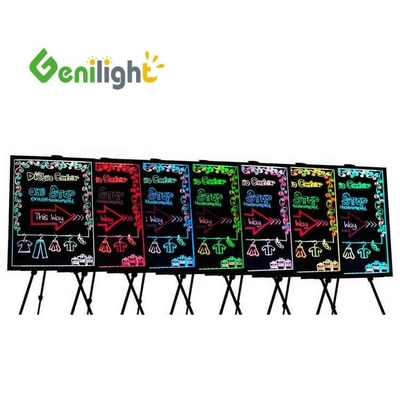 OEM Flashing Stand Πίνακας διαφημίσεων Φωτεινή ζωγραφική LED Πίνακα γραφής πλήρους χρώματος Πίνακα μηνυμάτων