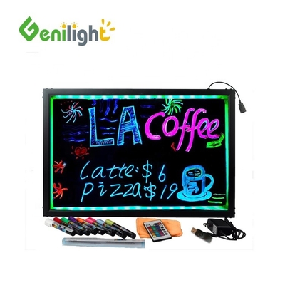 OEM Flashing Stand Πίνακας διαφημίσεων Φωτεινή ζωγραφική LED Πίνακα γραφής πλήρους χρώματος Πίνακα μηνυμάτων