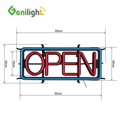 Φωτομέσα LED Neon ανοικτές πινακίδες με 2 είδη λειτουργιών αλλαγής και ακρυλικό υλικό