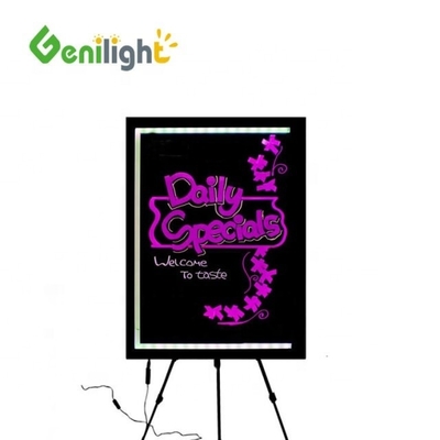 Genilight Χαρακτηρισμένο γυαλί ή ακρυλικό LED σημάδι νεονίου για εσωτερικό φωτισμό με χαλίκι