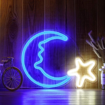 LED φεγγάρι αστέρι νεόνιο φως για το φεστιβάλ διακόσμηση διάρκεια ζωής 50000 ώρες κατανάλωση ενέργειας 1