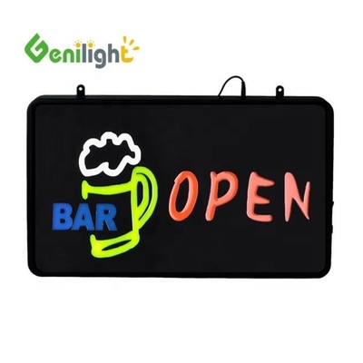LED Bar Pub Φωτισμένη τοίχος σήμα ορθογώνιο σχήμα κρεμαστή εγκατάσταση Έκανε βολικό