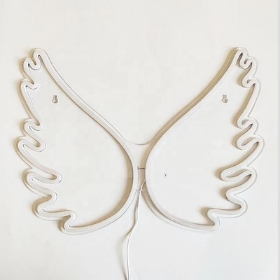 45*34cm Angel Wing Neon Σημεία για τοίχο διακόσμηση στο δωμάτιο κοριτσιών Παιδιά δωμάτιο γάμου ενέργεια