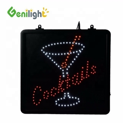 Genilight 56*33cm Ηλεκτρονικά DC12V Neon LED COCKTAILS Σημείωση με το λογότυπο CUP Πιστοποιητικό ισχύος