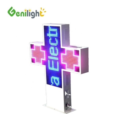 ODM Full Color LED Cross Pharmacy Sign με έλεγχο WIFI και διαμόρφωση 1G Pixel