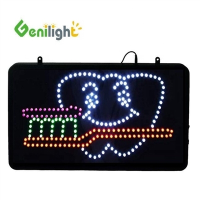 Genilight Custom Οδοντίατρος Animated LED Neon Σήμα με το λογότυπο δοντιού υψηλή αναλογία αντίθεσης