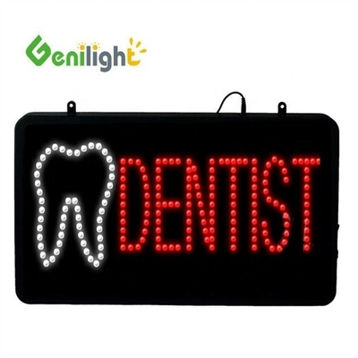 Genilight Custom Οδοντίατρος Animated LED Neon Σήμα με το λογότυπο δοντιού υψηλή αναλογία αντίθεσης
