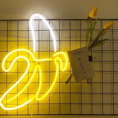 Προσαρμοσμένη μπανάνα LED Neon Σημασία τοίχος διακόσμηση για το νυχτερινό φως διάρκεια ζωής 50000 ώρες