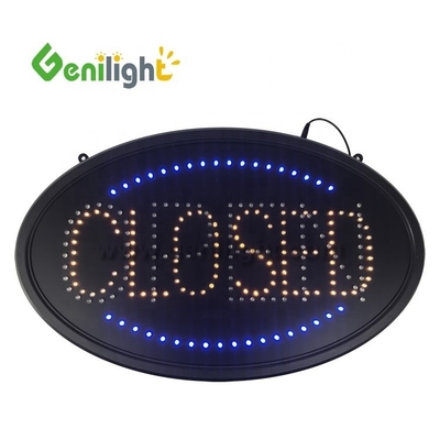 Υψηλή φωτεινότητα Custom 58*36cm LED ανοικτή/κλειστή πινακίδα με υπερφωτεινό υλικό