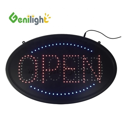 Υψηλή φωτεινότητα Custom 58*36cm LED ανοικτή/κλειστή πινακίδα με υπερφωτεινό υλικό