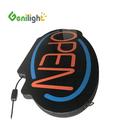 Υψηλή ελκυστικότητα 60 * 30cm LED Neon ανοιχτή πινακίδα με κρεμασμένη αλυσίδα Photo Media συνιστάται